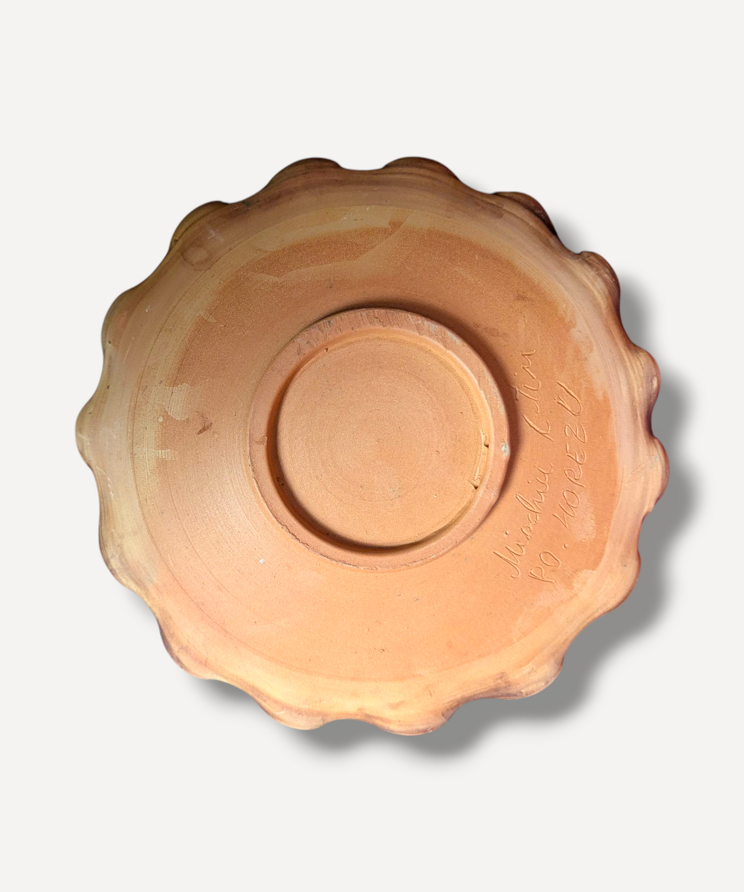 Chocolate Swirl - Large Ripple Servings Plate / 25cm