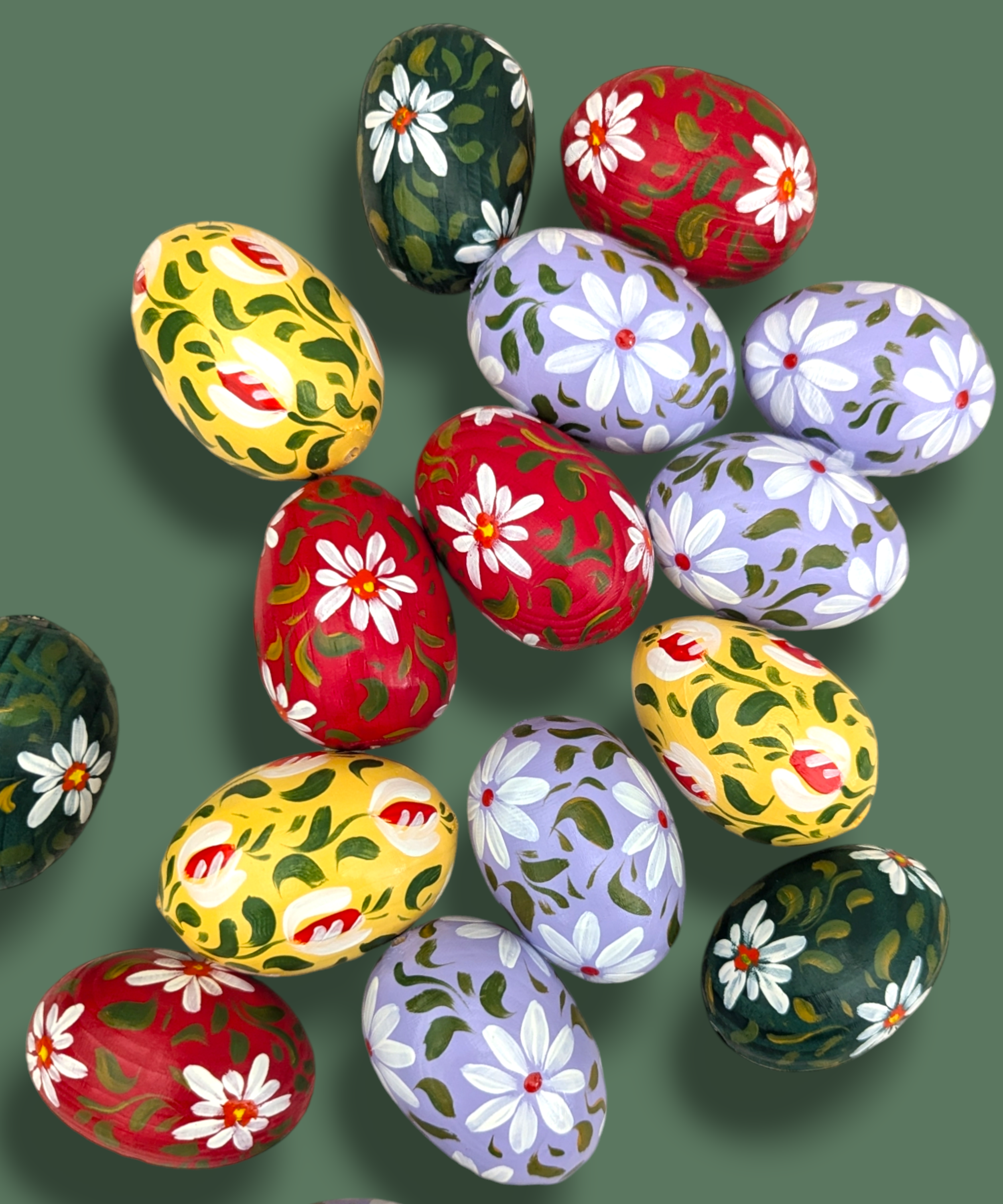 Casa De Folklore Hand Painted Wooden Egg.2