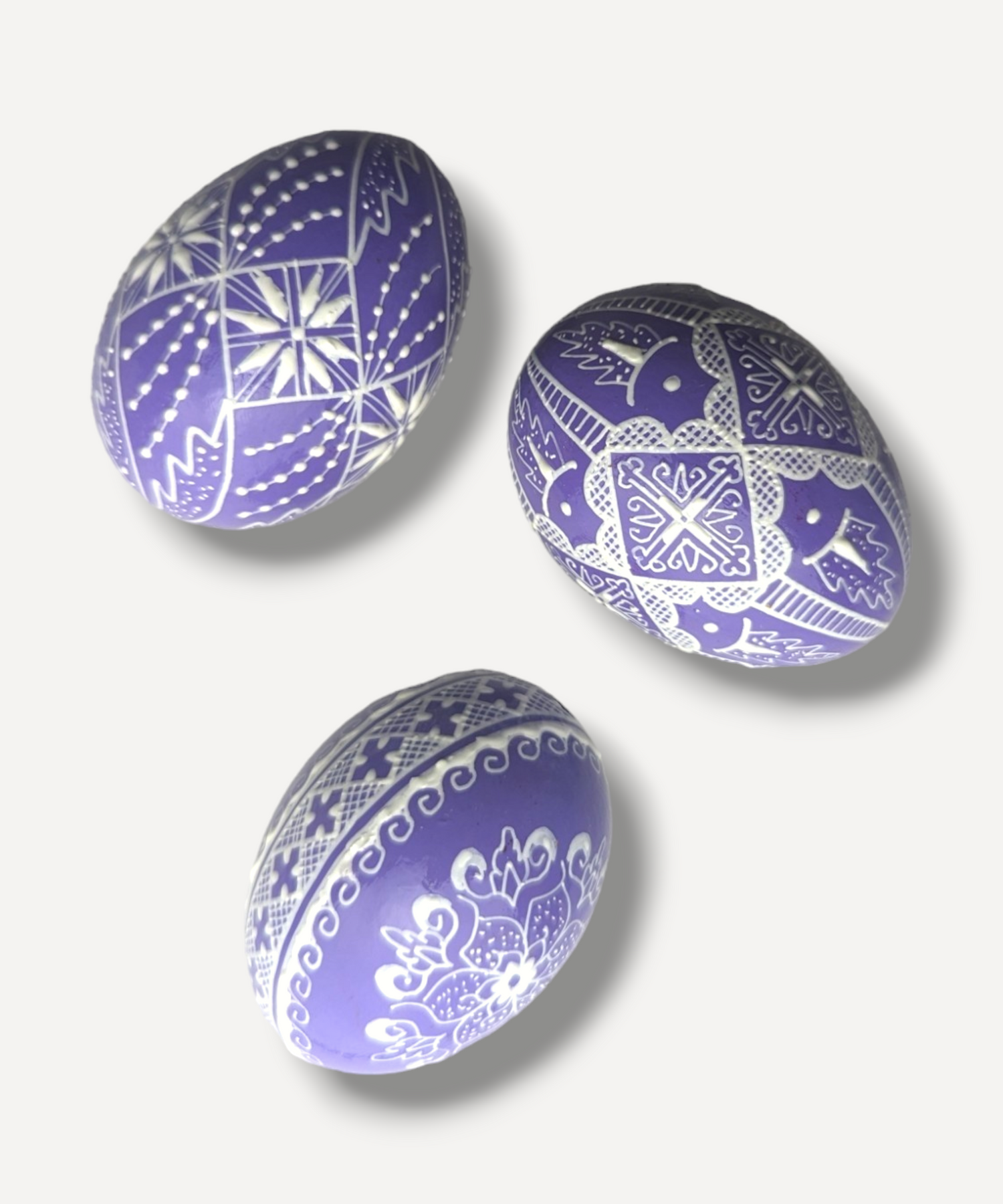 Casa De Folklore Lilac Hand-Decorated Egg