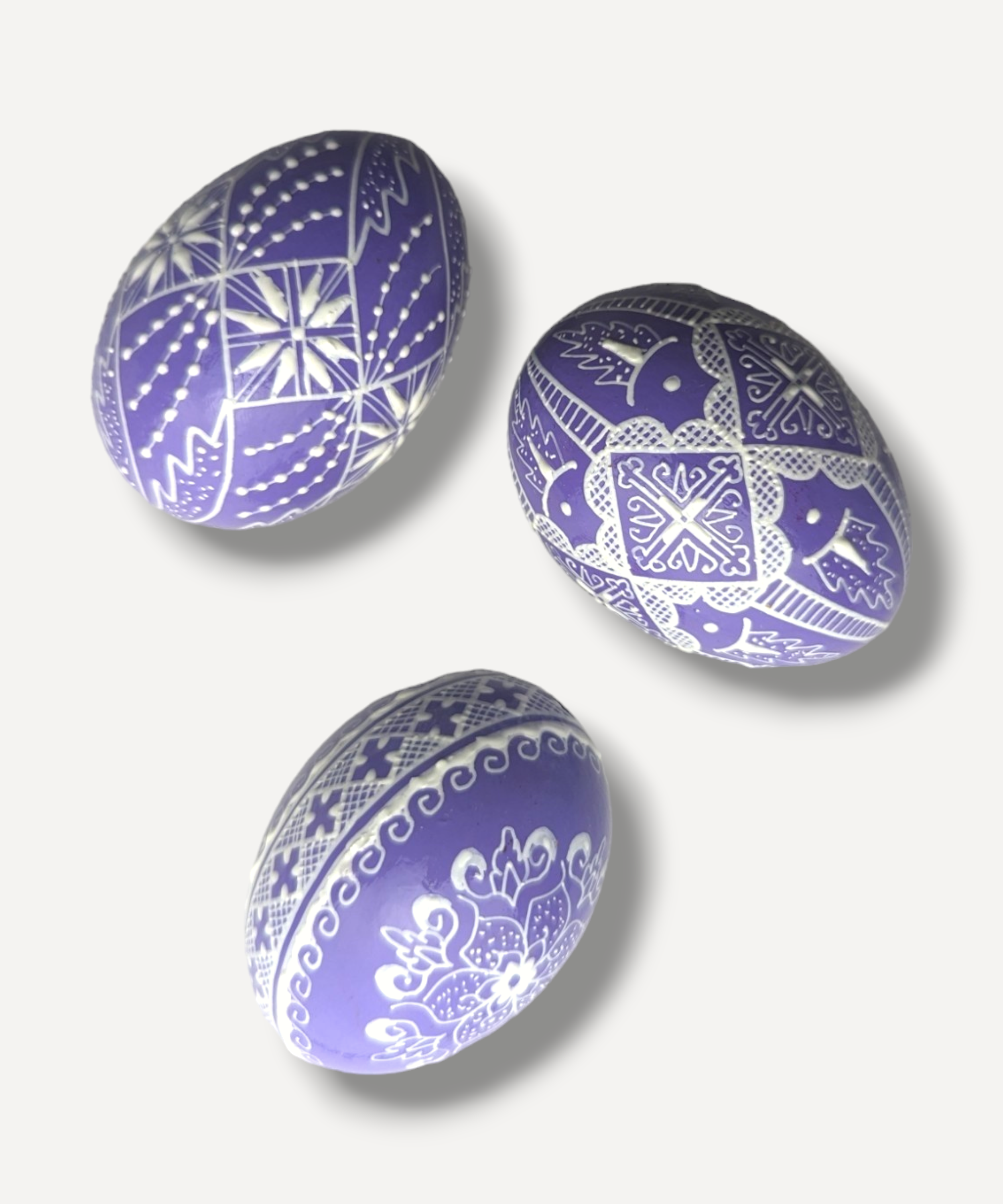 Casa De Folklore Lilac Hand-Decorated Egg