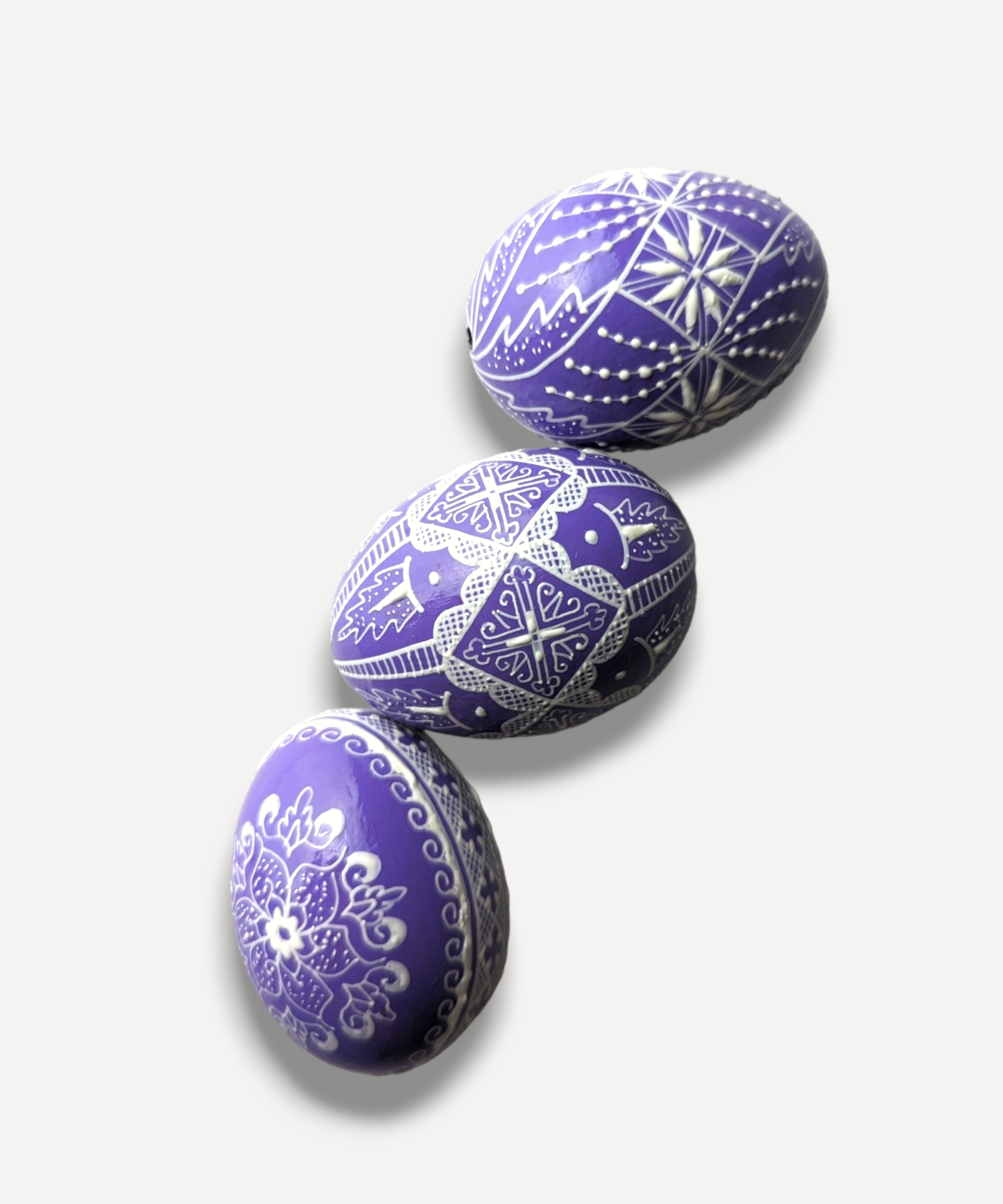 Casa De Folklore Lilac Hand-Decorated Egg