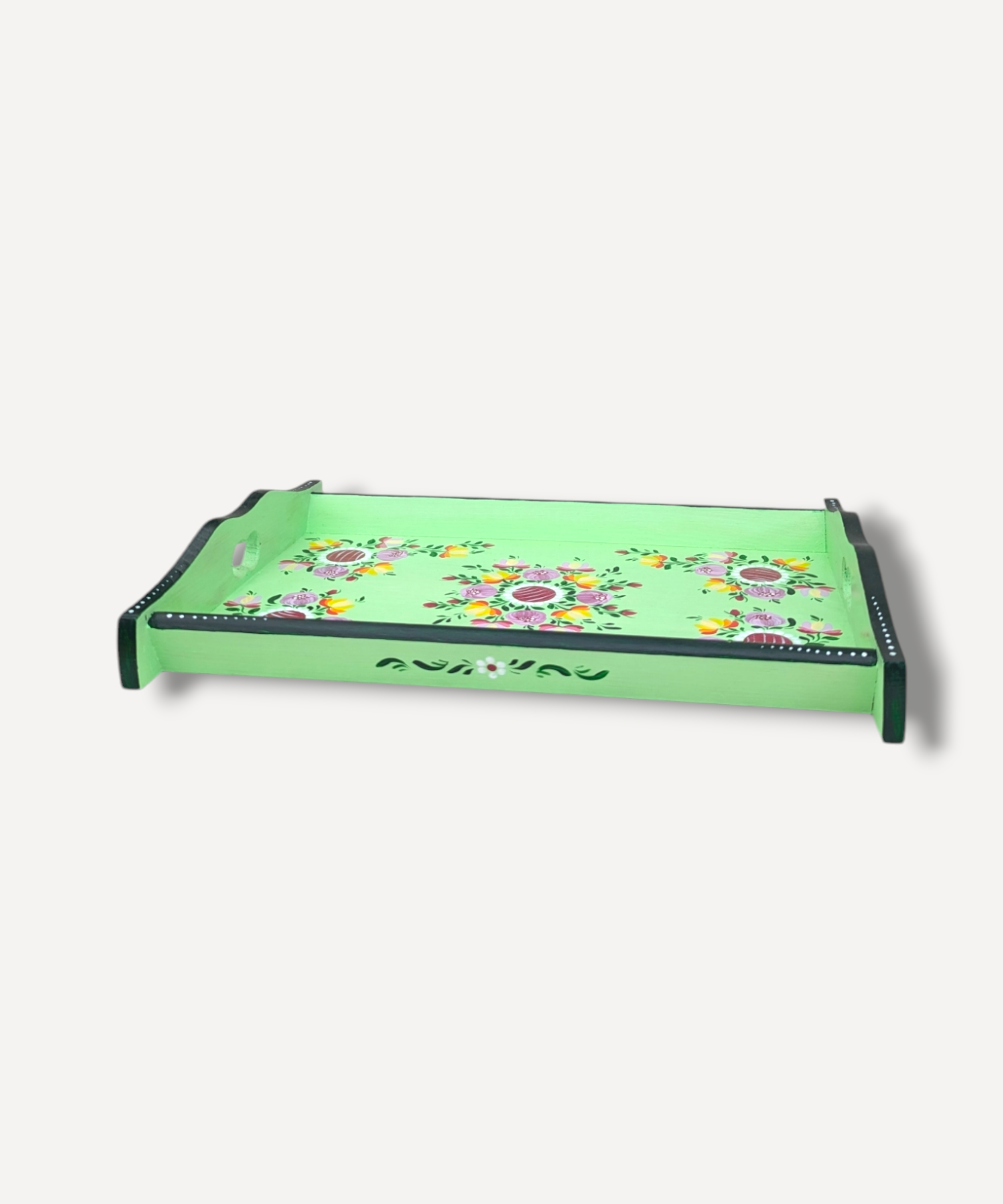 Casa_De_Folklore_Mint_Green_-_Hand_Painted_Wooden_Tray side