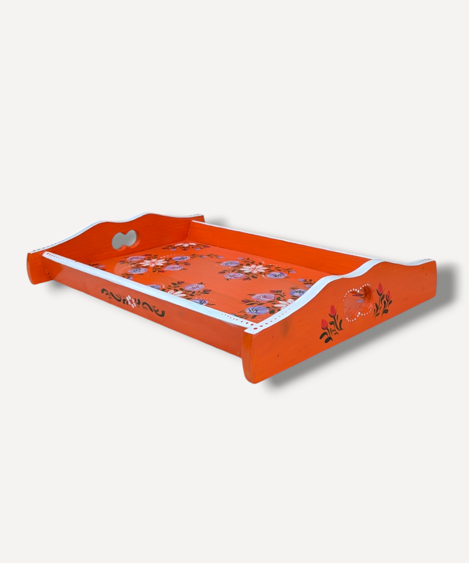 Casa_De_Folklore_Orange_-_Hand_Painted_Wooden_Tray