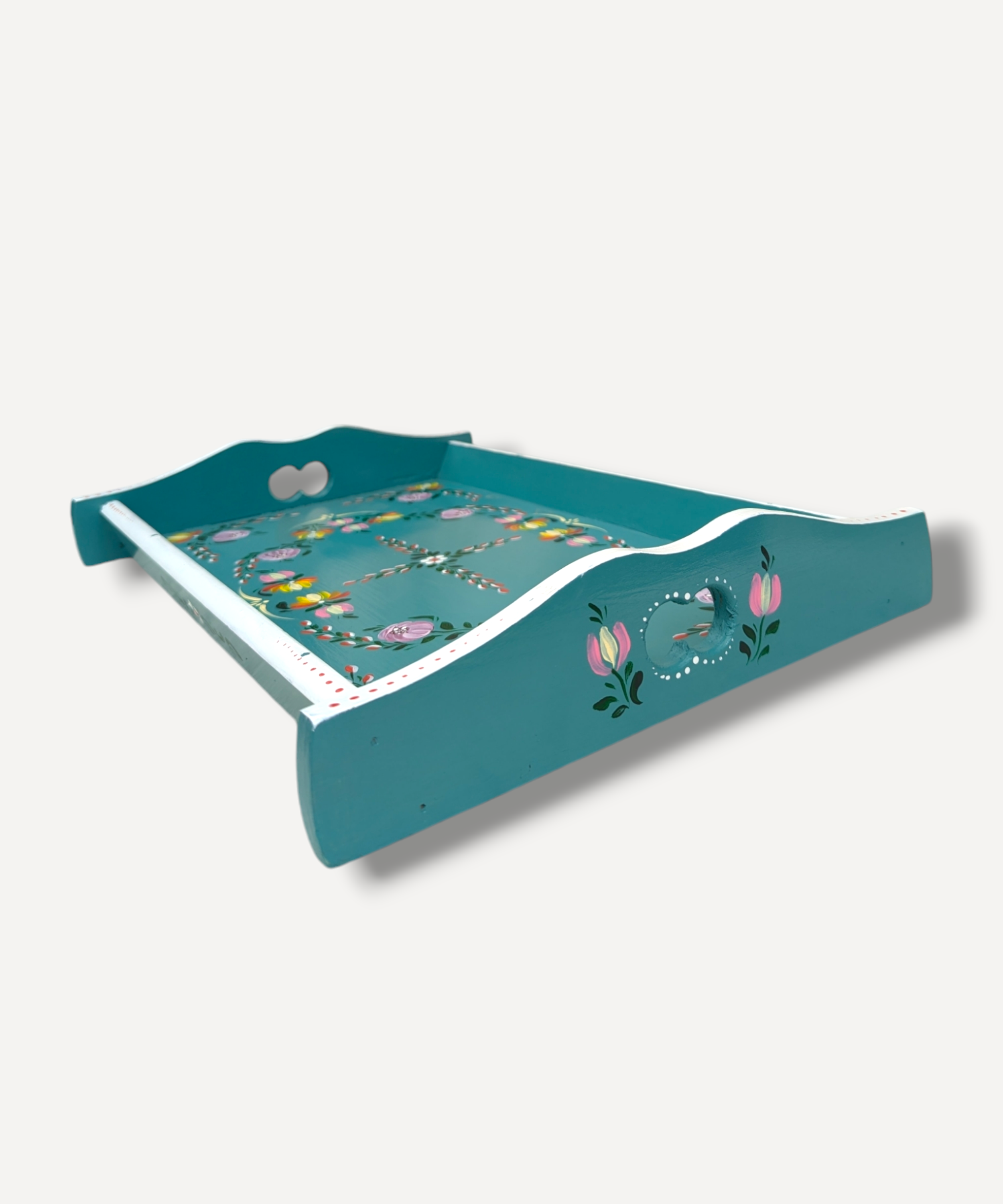 Casa_De_Folklore_Teal_-_Hand_Painted_Wooden_Tray._side