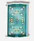 Casa De Folklore Teal - Hand Painted Wooden Tray