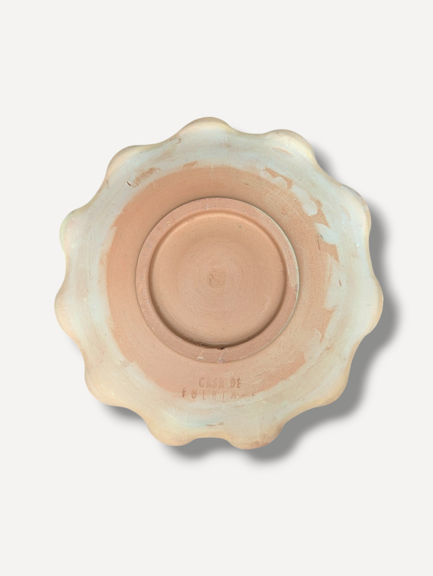 Pistachio Green - Ripple Servings Plate / 21cm