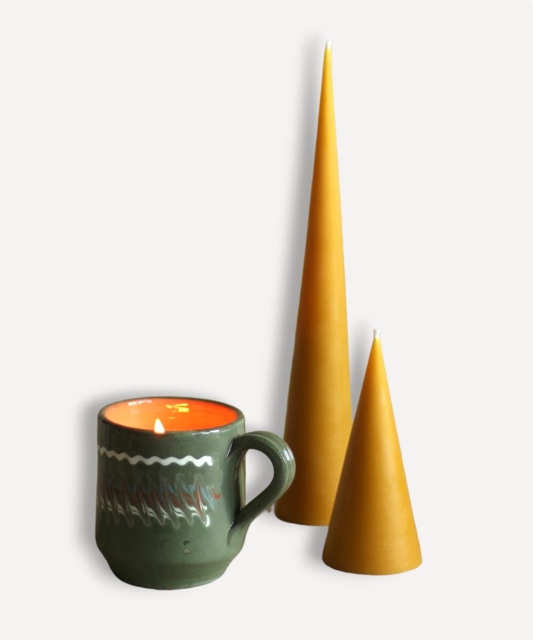 Hand-Poured Natural Wax Candle