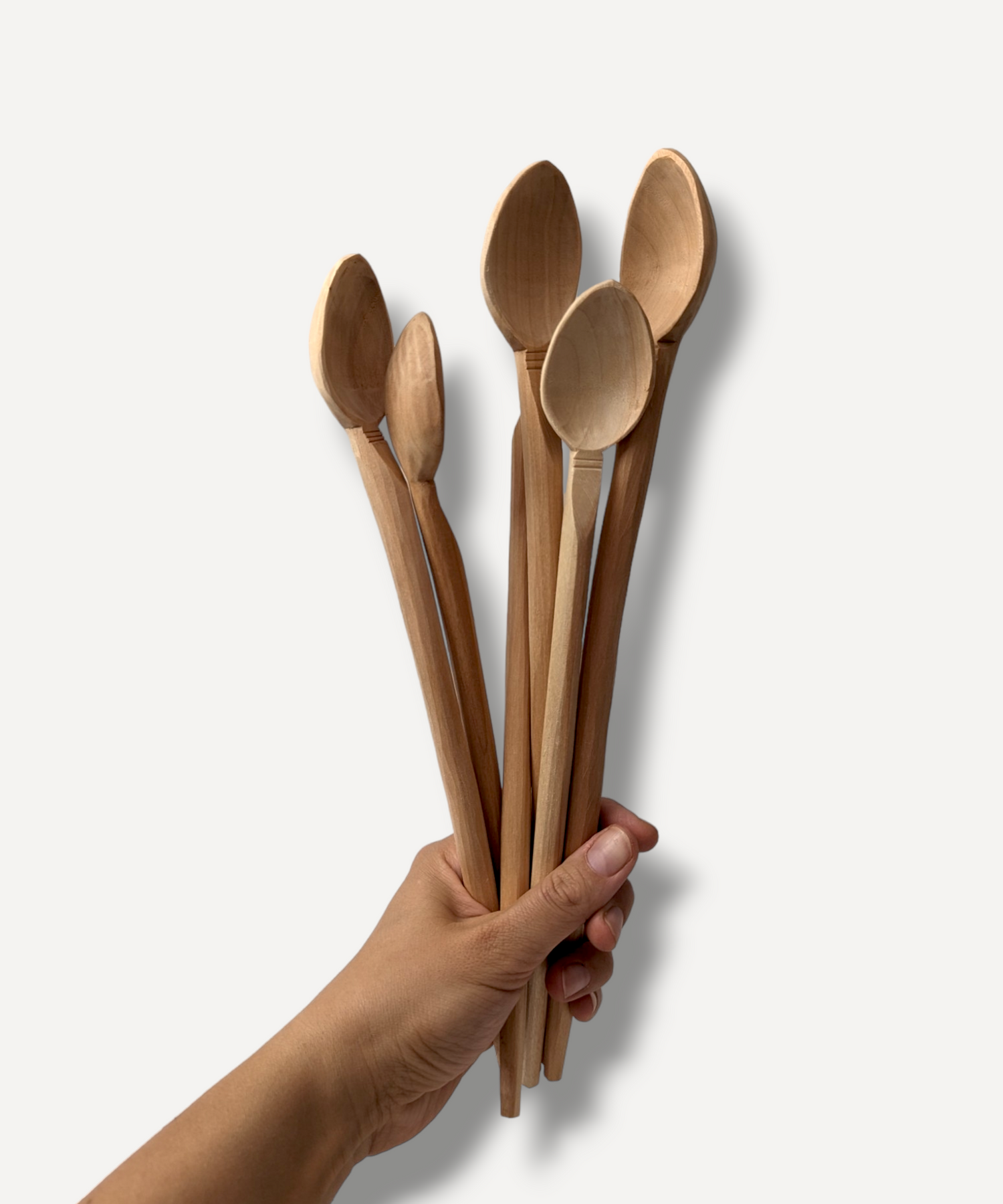 12" Curved Handle Wooden Spoon