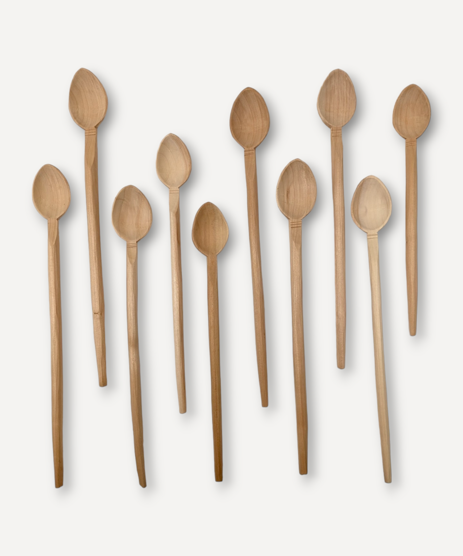 12" Curved Handle Wooden Spoon