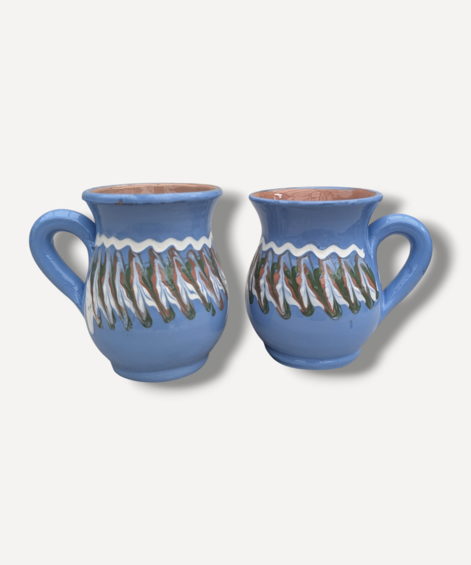 Soft Blue Horezu Mini Cup / 140ml