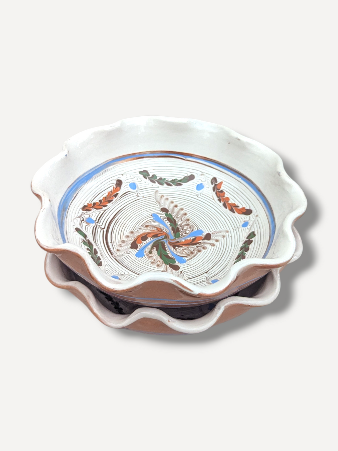 Iris Ripple Large Side Bowl