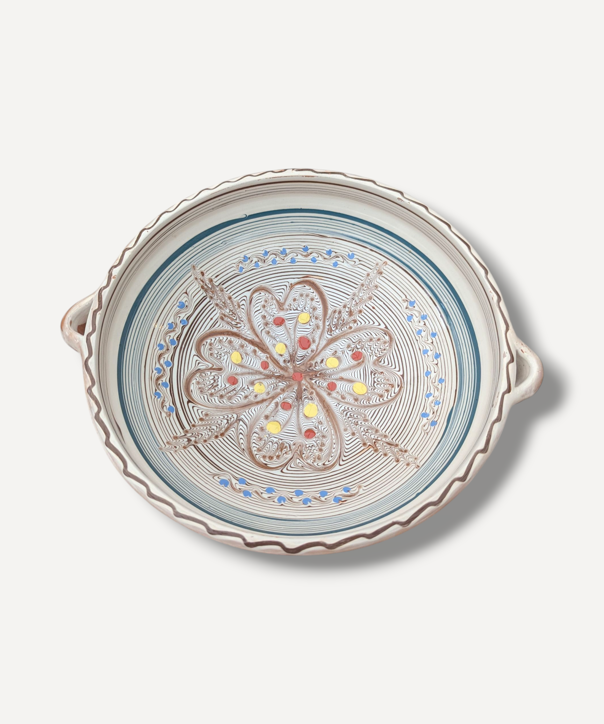 Veronica - Large White Bowl with Handles