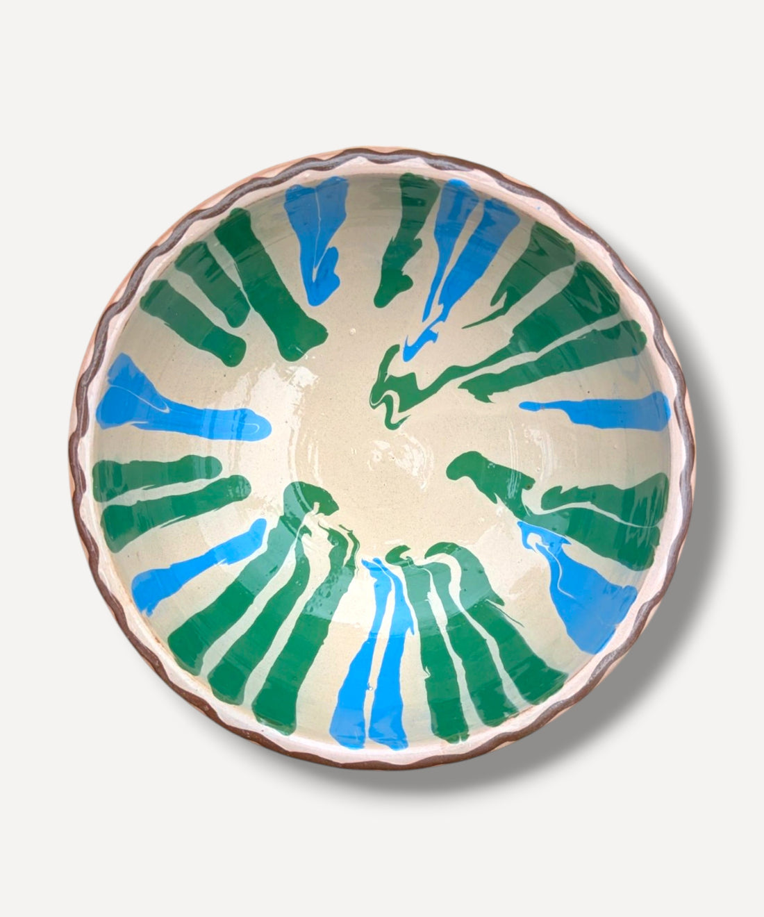 Blue & Green Marble Side Bowl