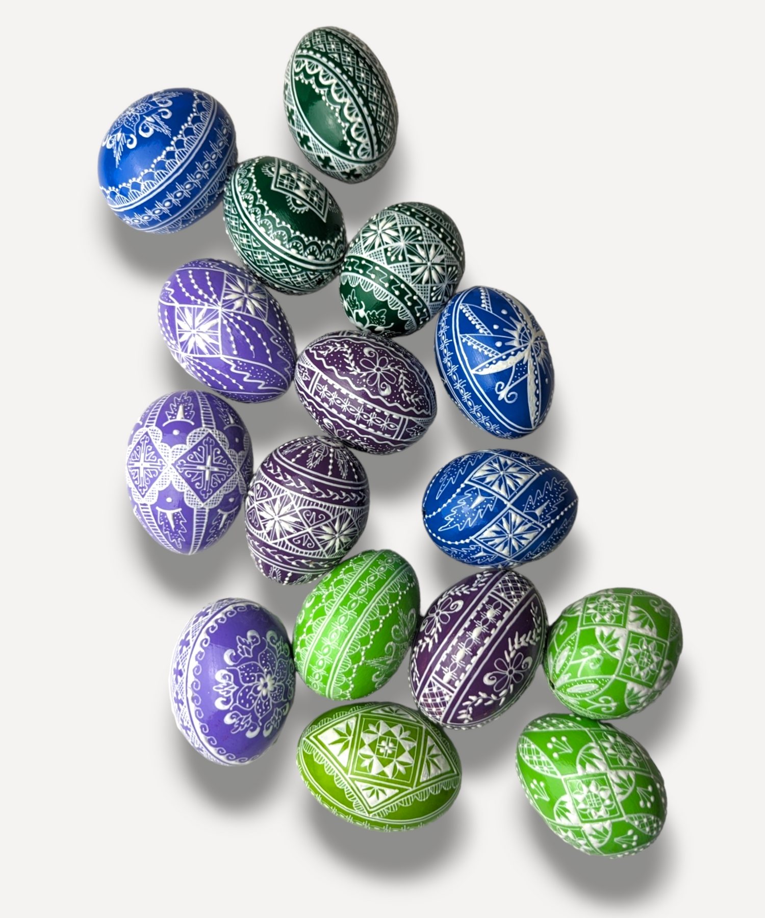 Blue Hand-Decorated Egg