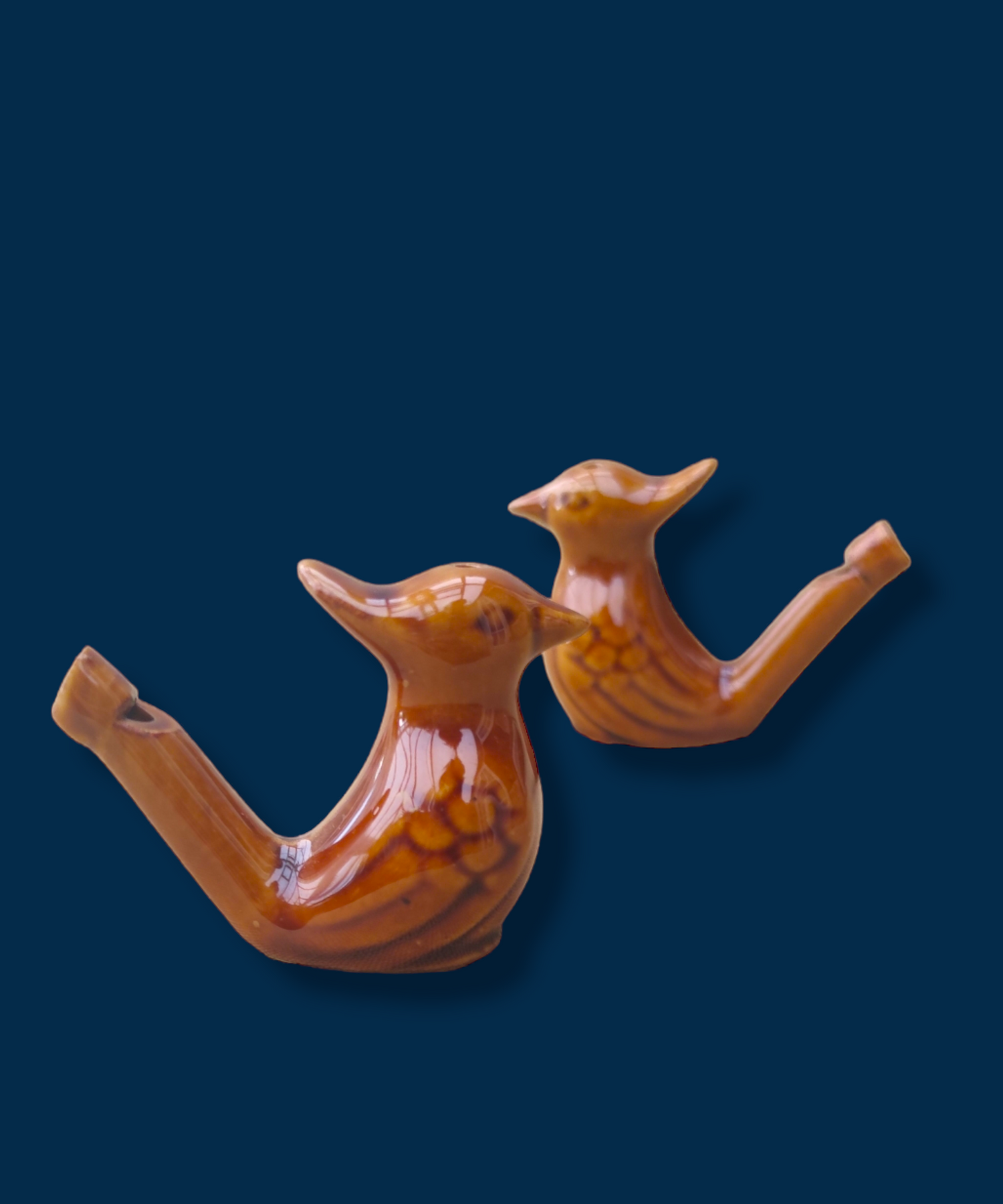 Tan Hoopoe Ocarina Whistle