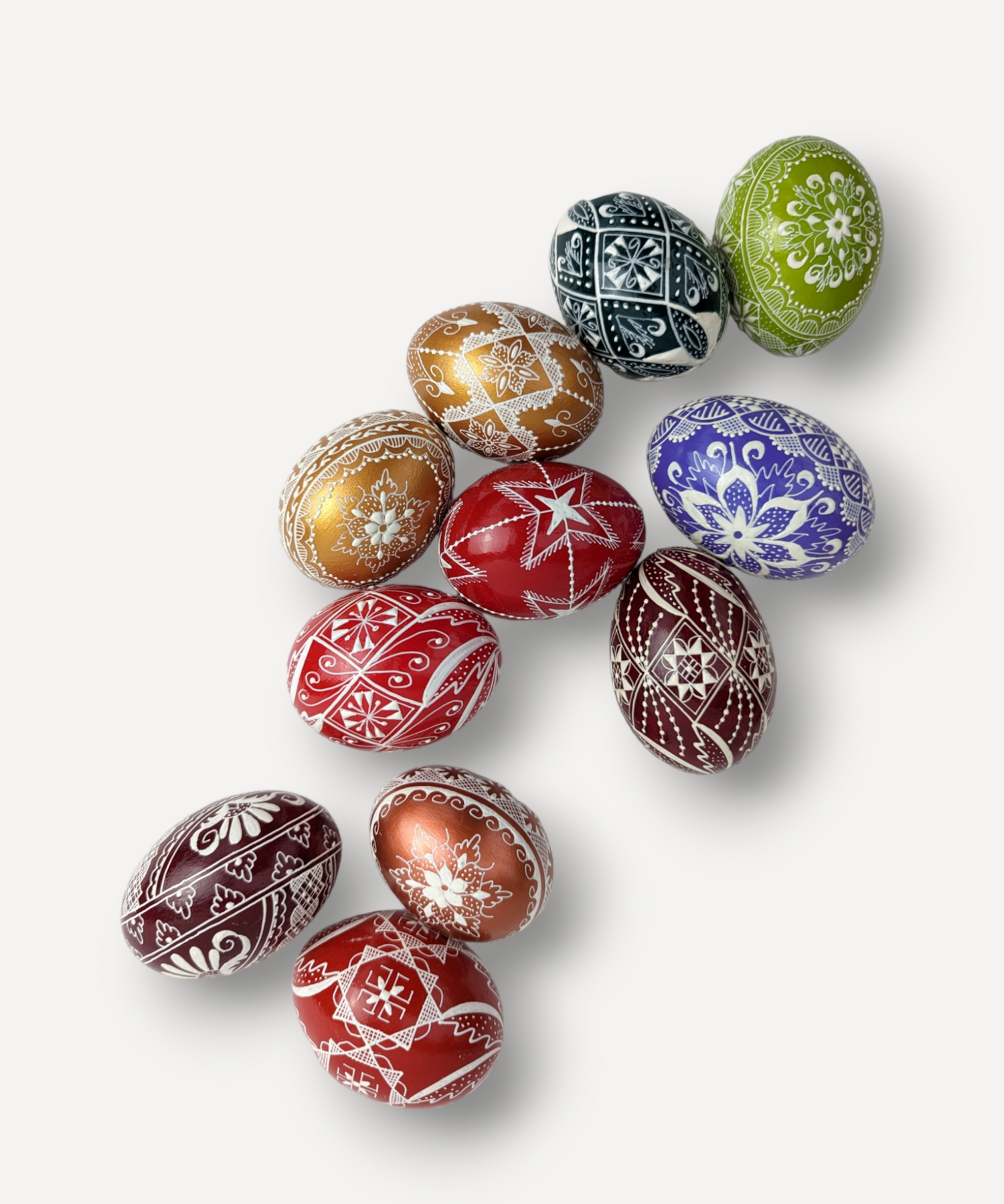 Gold Hand-Decorated Egg