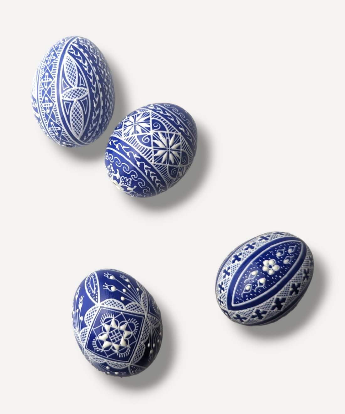 Casa De Folklore Indigo Hand-Decorated Egg
