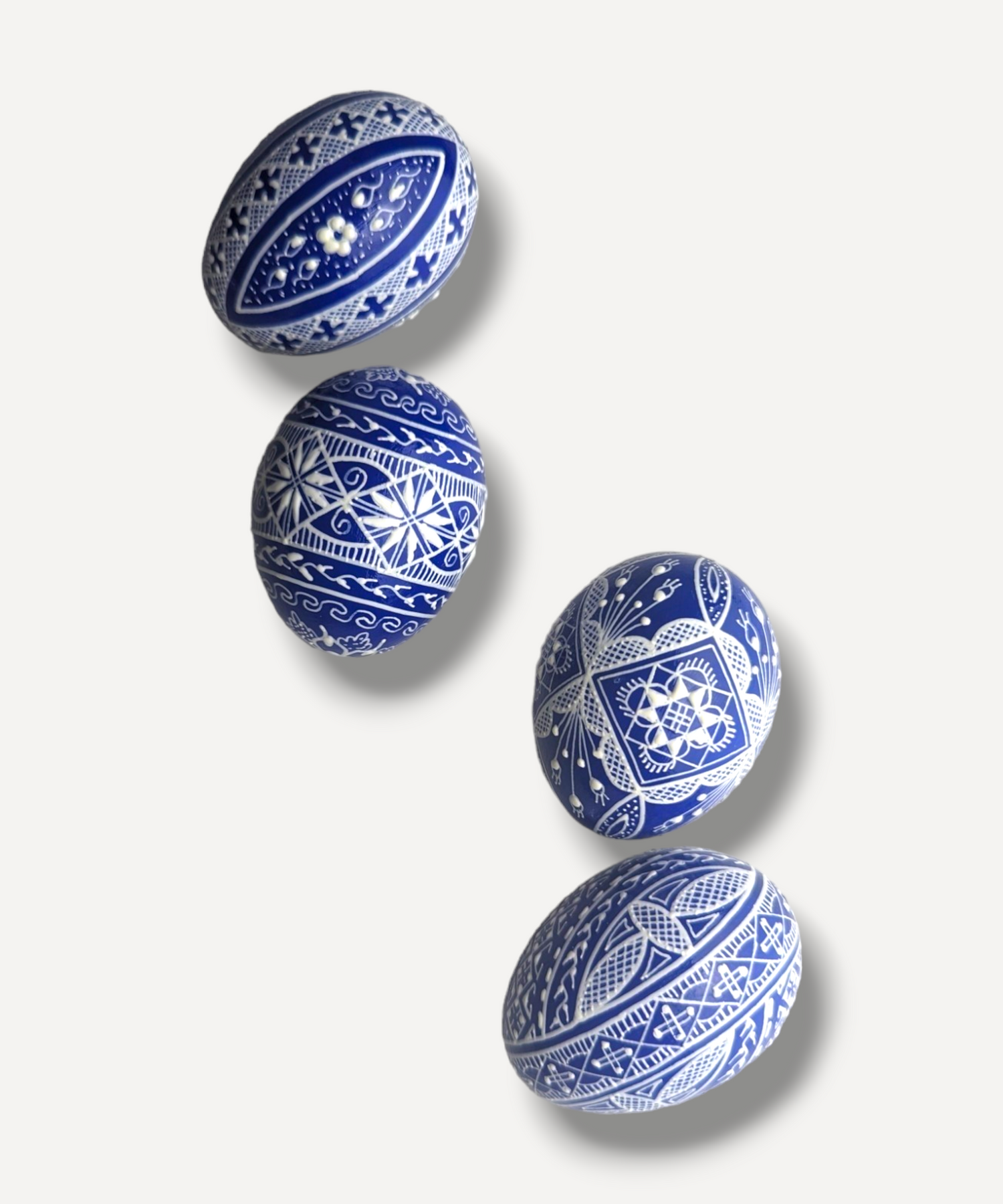 Casa De Folklore Indigo Hand-Decorated Egg