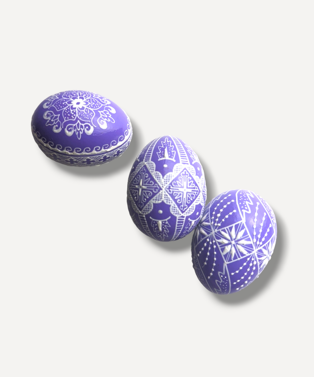 Casa De Folklore Lilac Hand-Decorated Egg