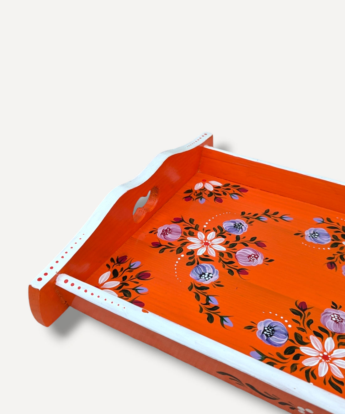 Casa_De_Folklore_Orange_-_Hand_Painted_Wooden_Tray
