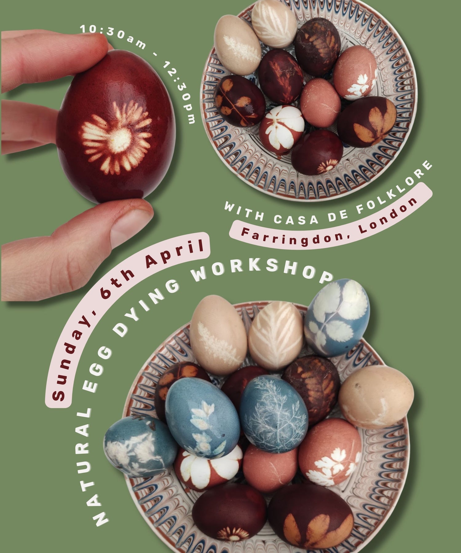 Natural Egg Dying Workshop - Farringdon, London - 6th April