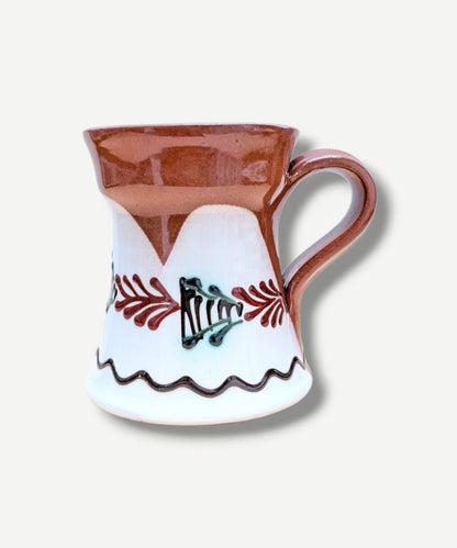 SITAR White Folk Art Ceramic Mug
