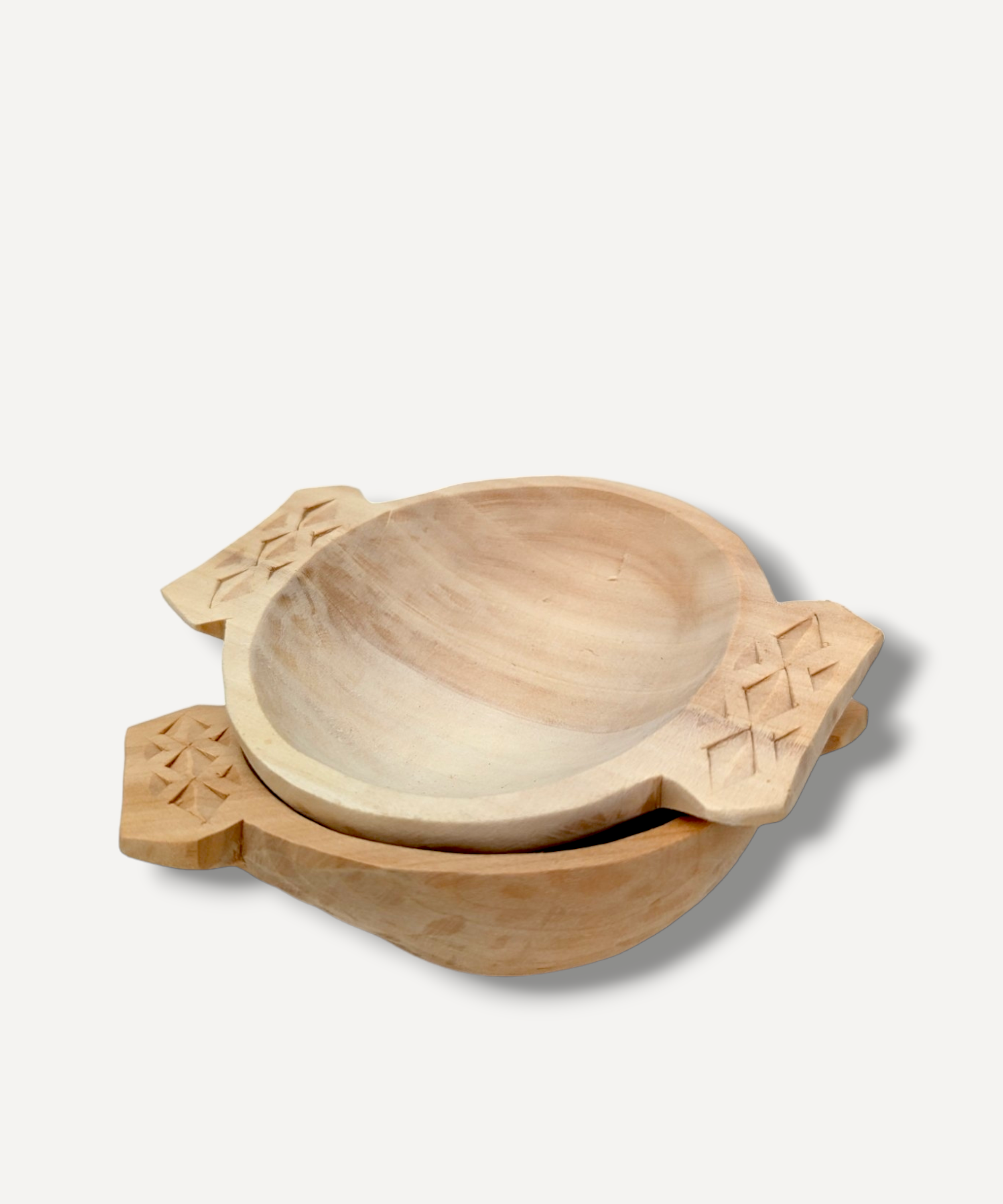 Mini Wooden Pinch Pot