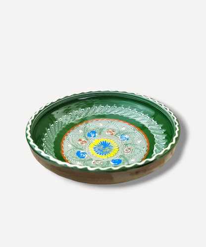 Flora Moss Green Fruit Bowl