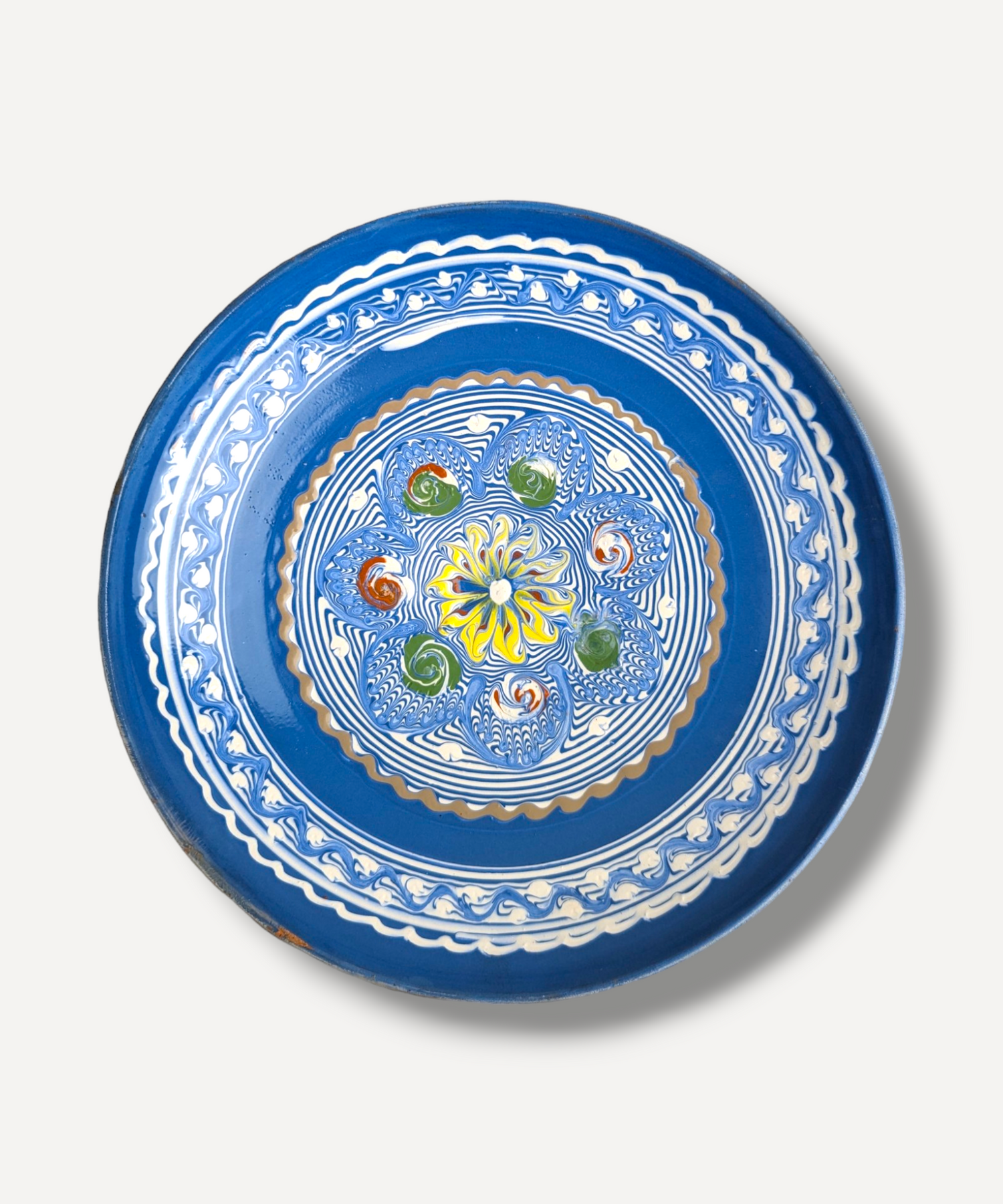 Large Soft Blue Servings Dish. III
