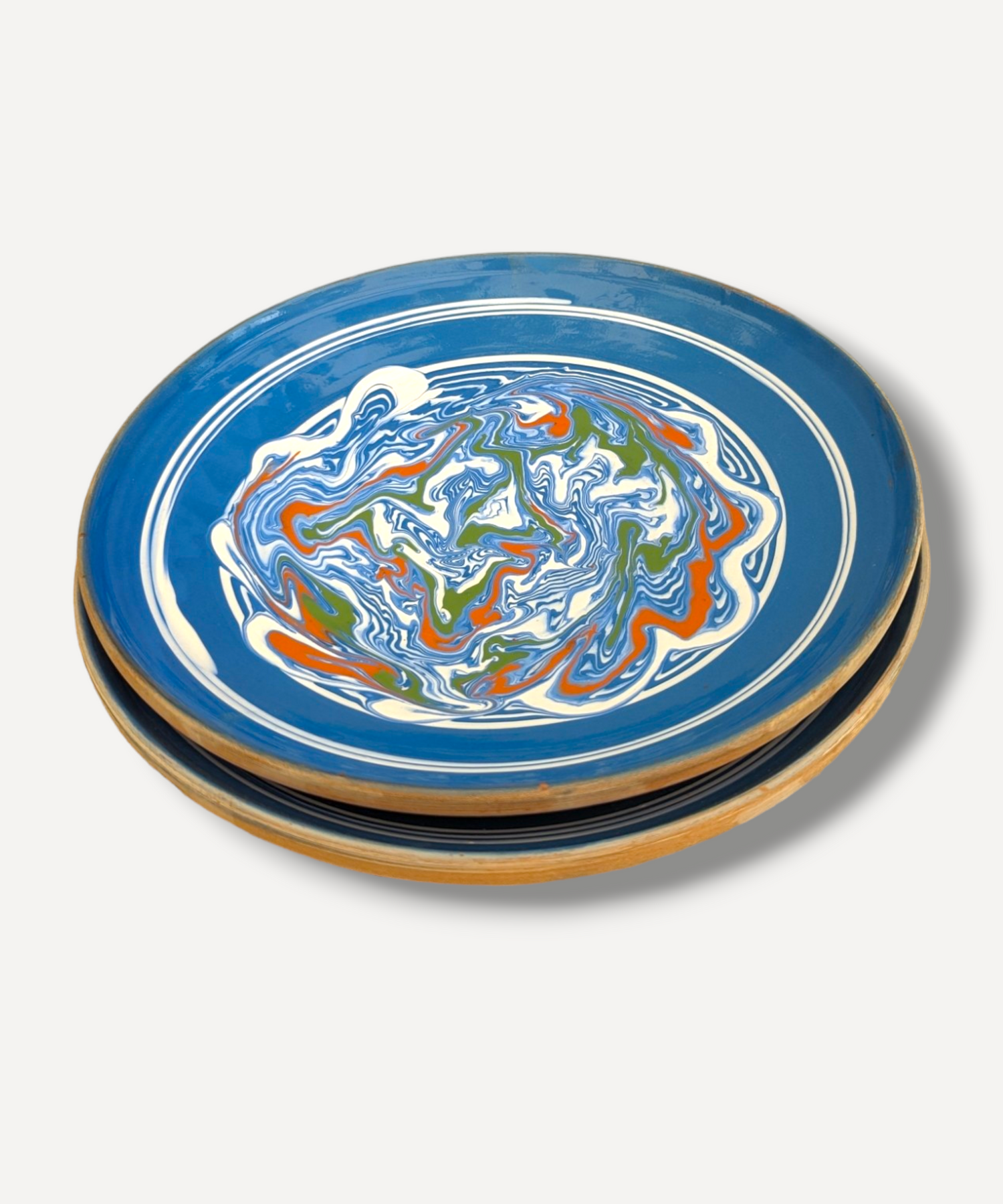 Marble Effect Large Serving Plate