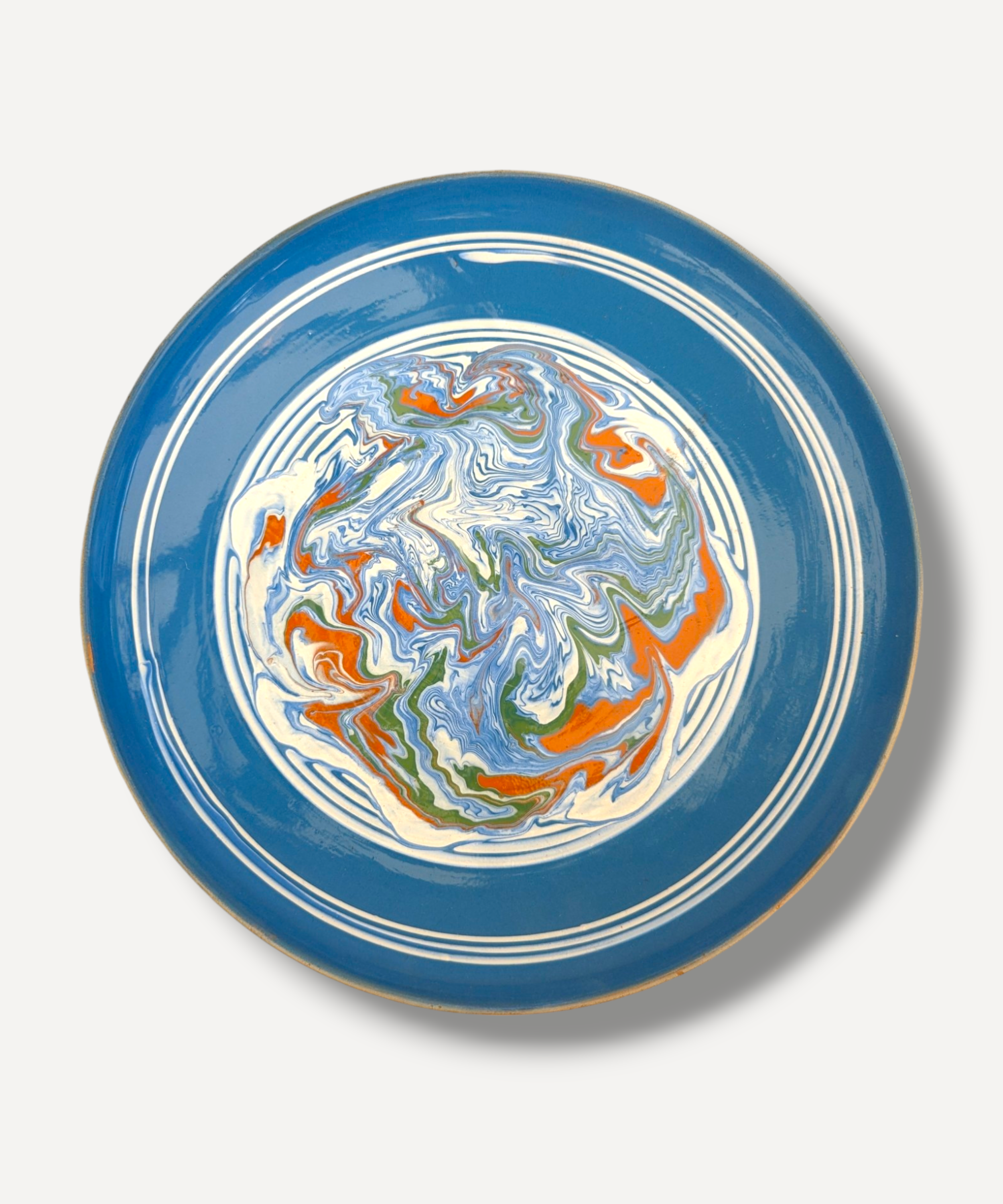 Marble Effect Large Serving Plate