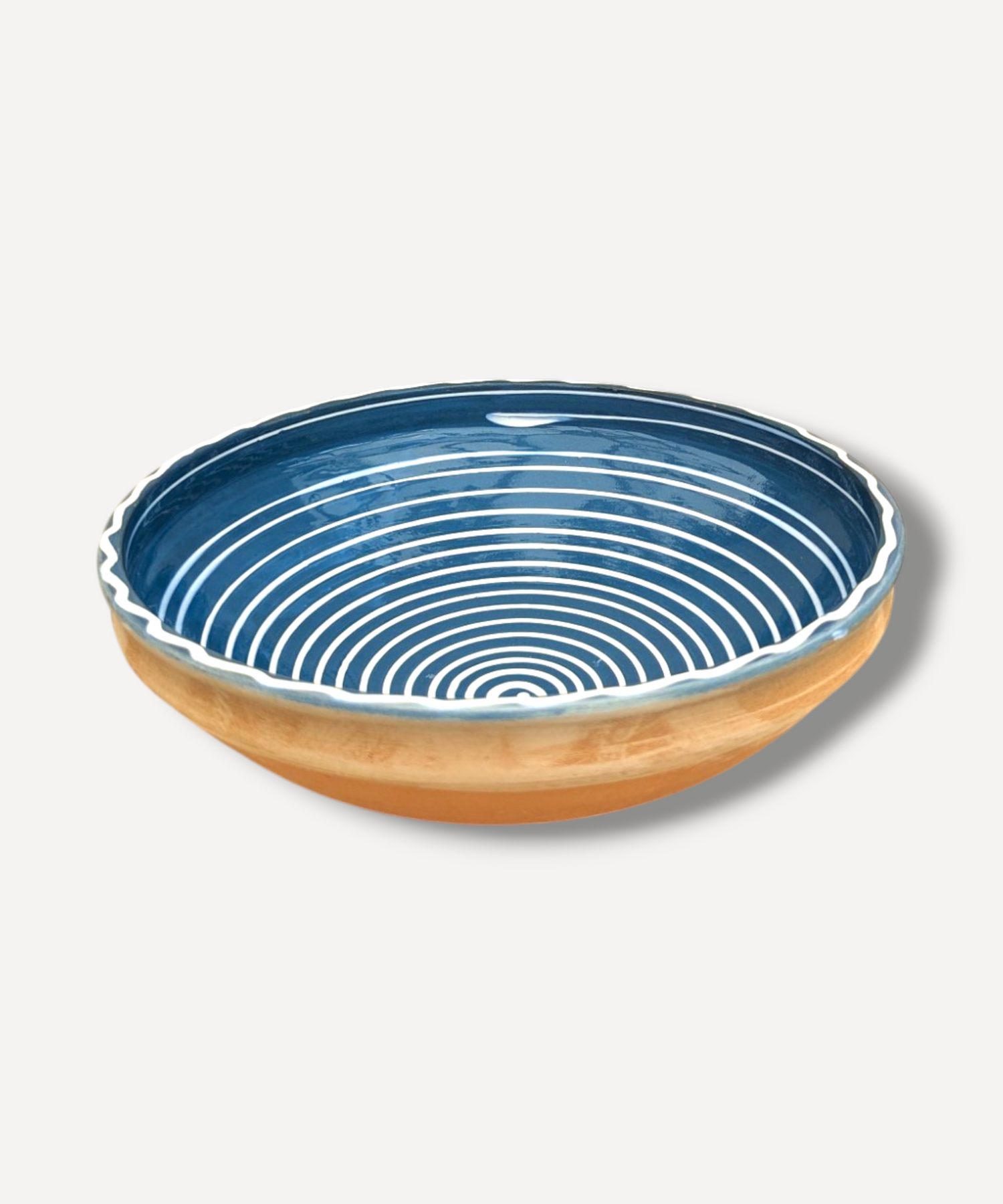 Cobalt Swirl Fruit Bowl