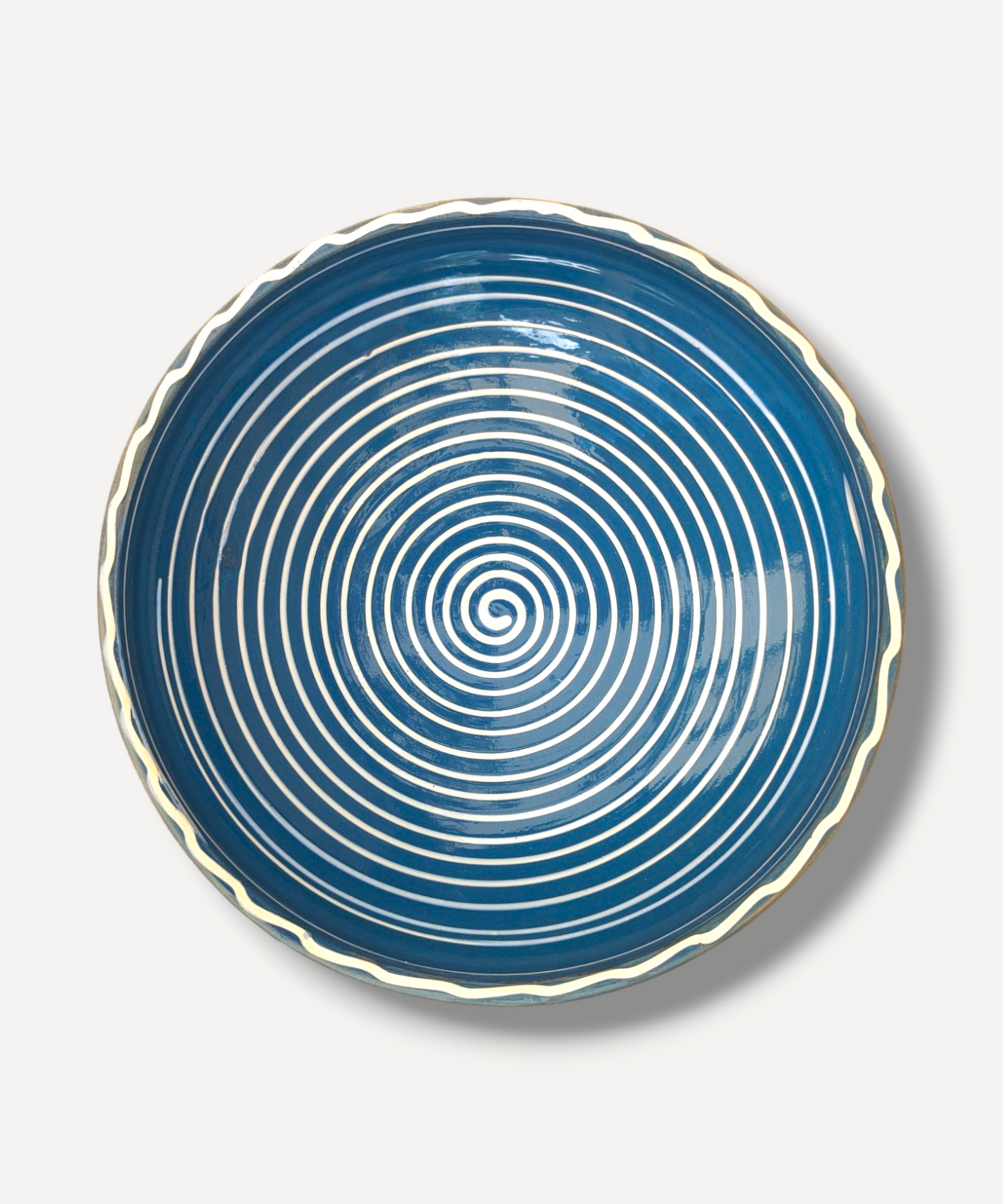 Cobalt Swirl Fruit Bowl