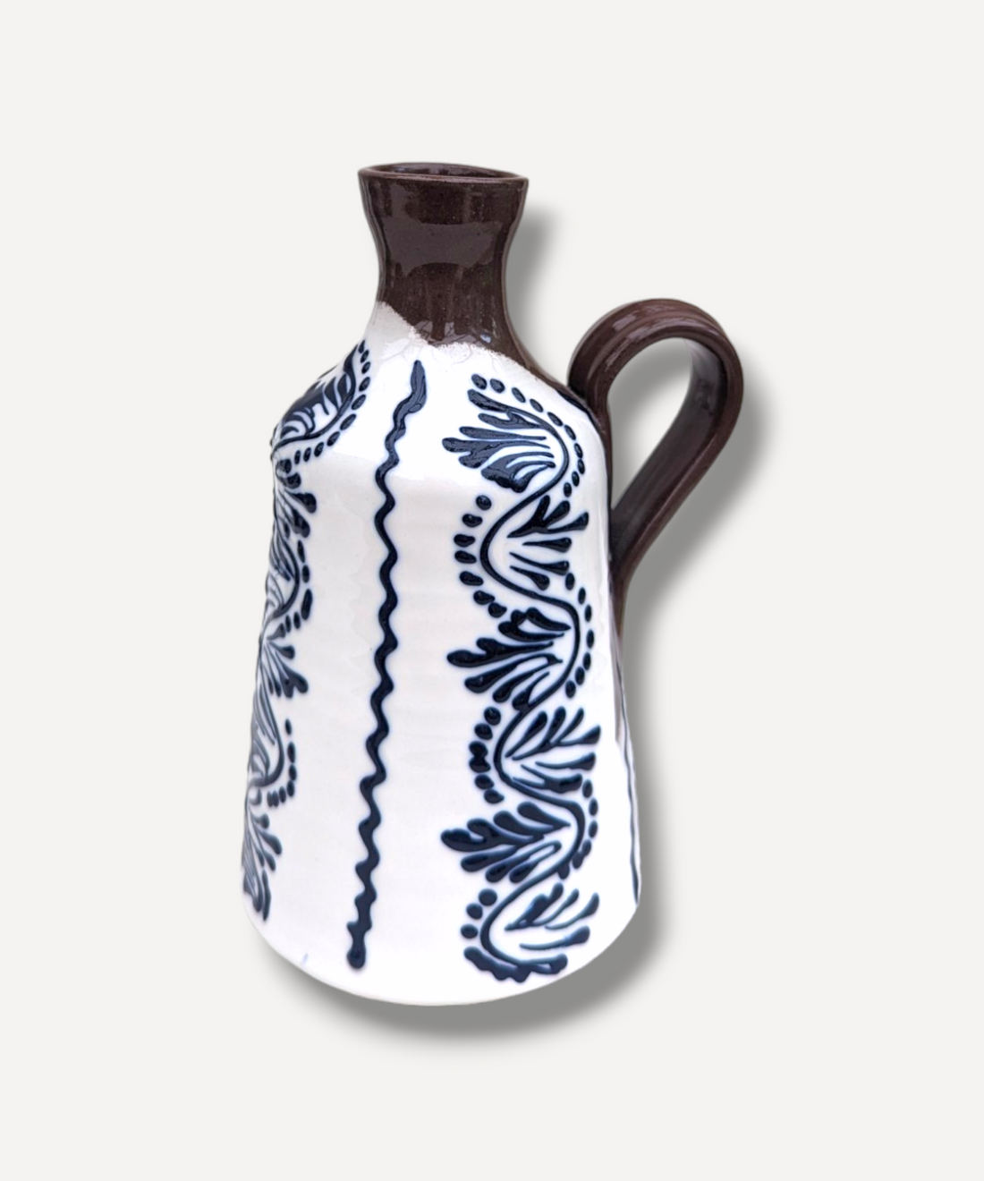 SITAR Ecru Blue Bottle Vase. I