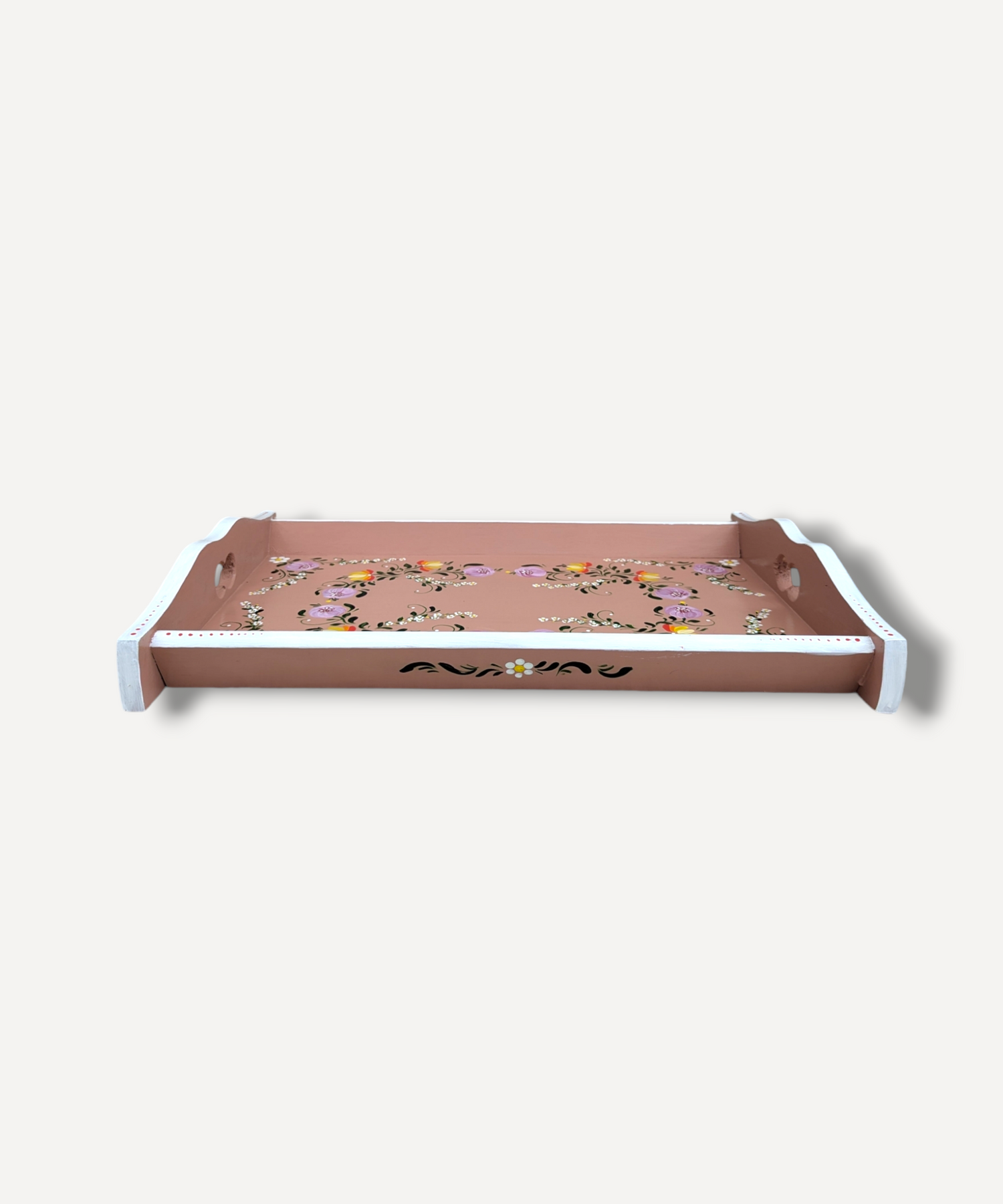 Pink Musk - Hand Painted Wooden Tray