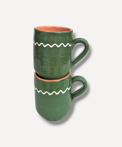 Casa x Kult Kitchen  - Moss Green Cylinder Mug