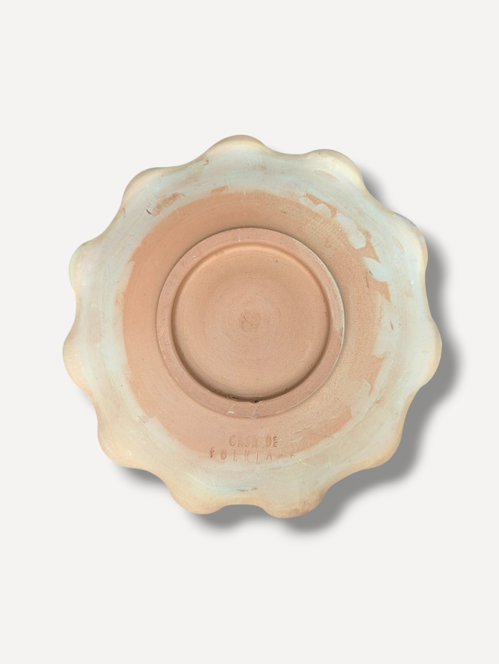 Lemon Yellow - Ripple Servings Plate / 21cm