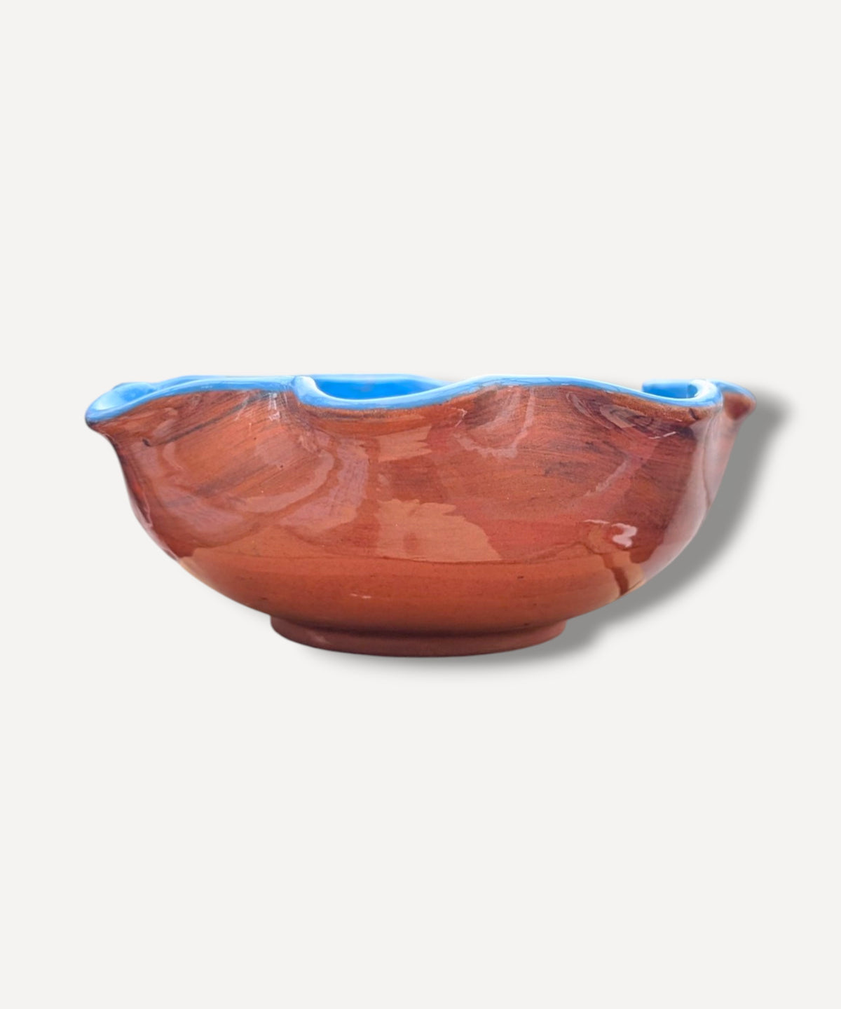 Blue Ripple Side Bowl
