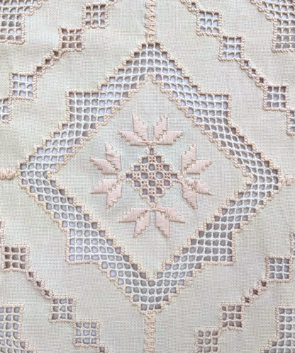 Soft Cream Embroidered Runner