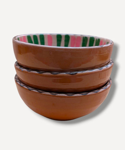 Pink &amp; Green Marble Side Bowl