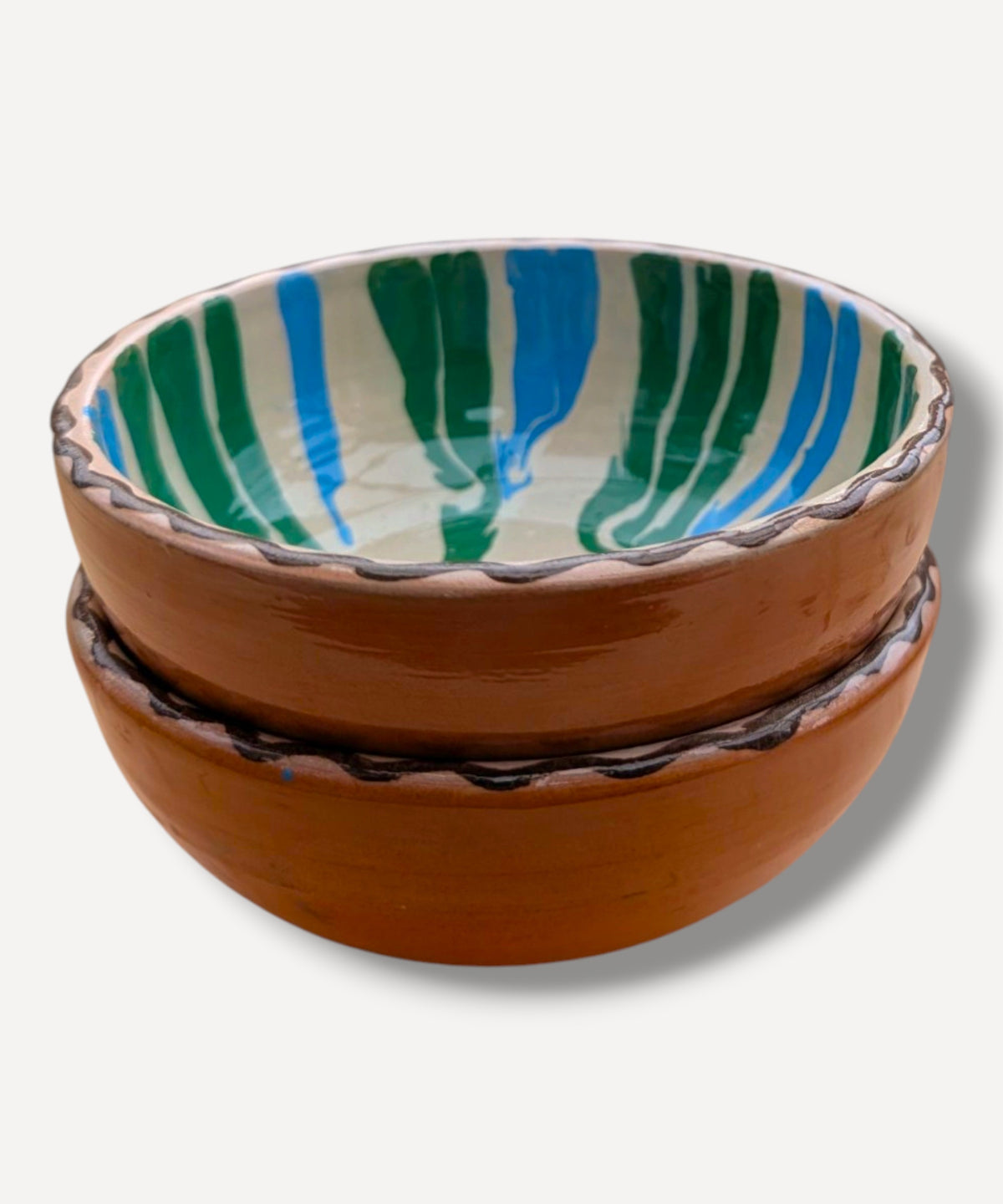 Blue &amp; Green Marble Side Bowl