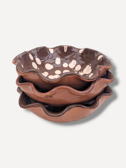 Dark Chocolate Ripple Side Bowl