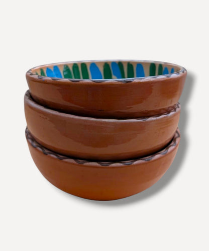 Blue &amp; Green Marble Side Bowl